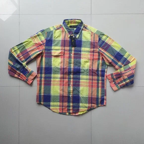 POLO RALPH LAUREN MENS CHECK SHIRT - Picture 2 of 6